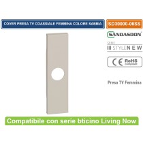 Cover Presa, Interruttore, Usb e Pulsante Compatibile Bticino Living Now bianco