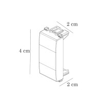 4 Pezzi Copriforo, Compatibile Serie Bticino Living Light e Living International, Ricambio Copri Presa, Nero