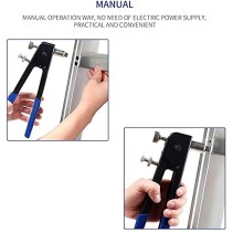 Set 100 Pezzi Rivettatrice Professionale Rivetti Dadi M3 M4 M5 M6 M8 | Pinza Pistola Manuale a Rivetti Filettati