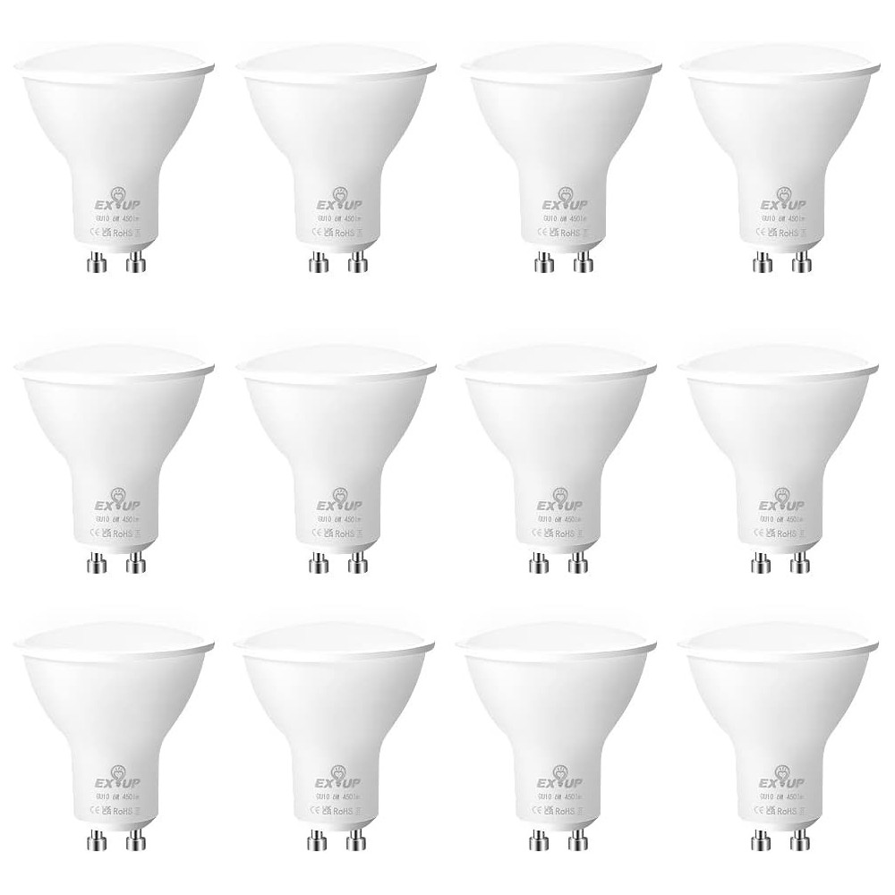 12 Pezzi Lampadine Led GU10 5W Angolo Fascio120-160