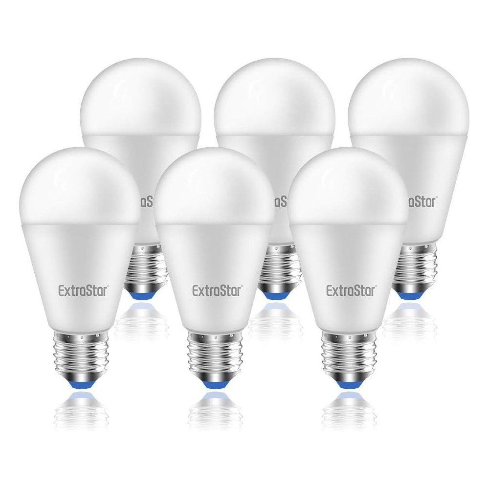 Lampadina LED E27, 8W (equivalenti a 80W), 6500K, luce bianca fredda - Pacco da 6