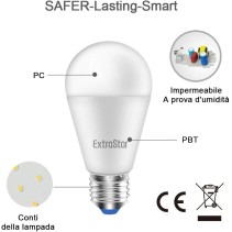 Lampadina LED E27, 8W (equivalenti a 80W), 6500K, luce bianca fredda - Pacco da 6
