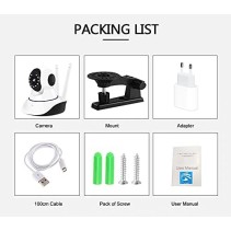 KIT 2 Telecamere IP CAMERA WI-FI HD 720p Motorizzata infrarossi Allarme Movimento Ambiente Interno con App YOOSEE